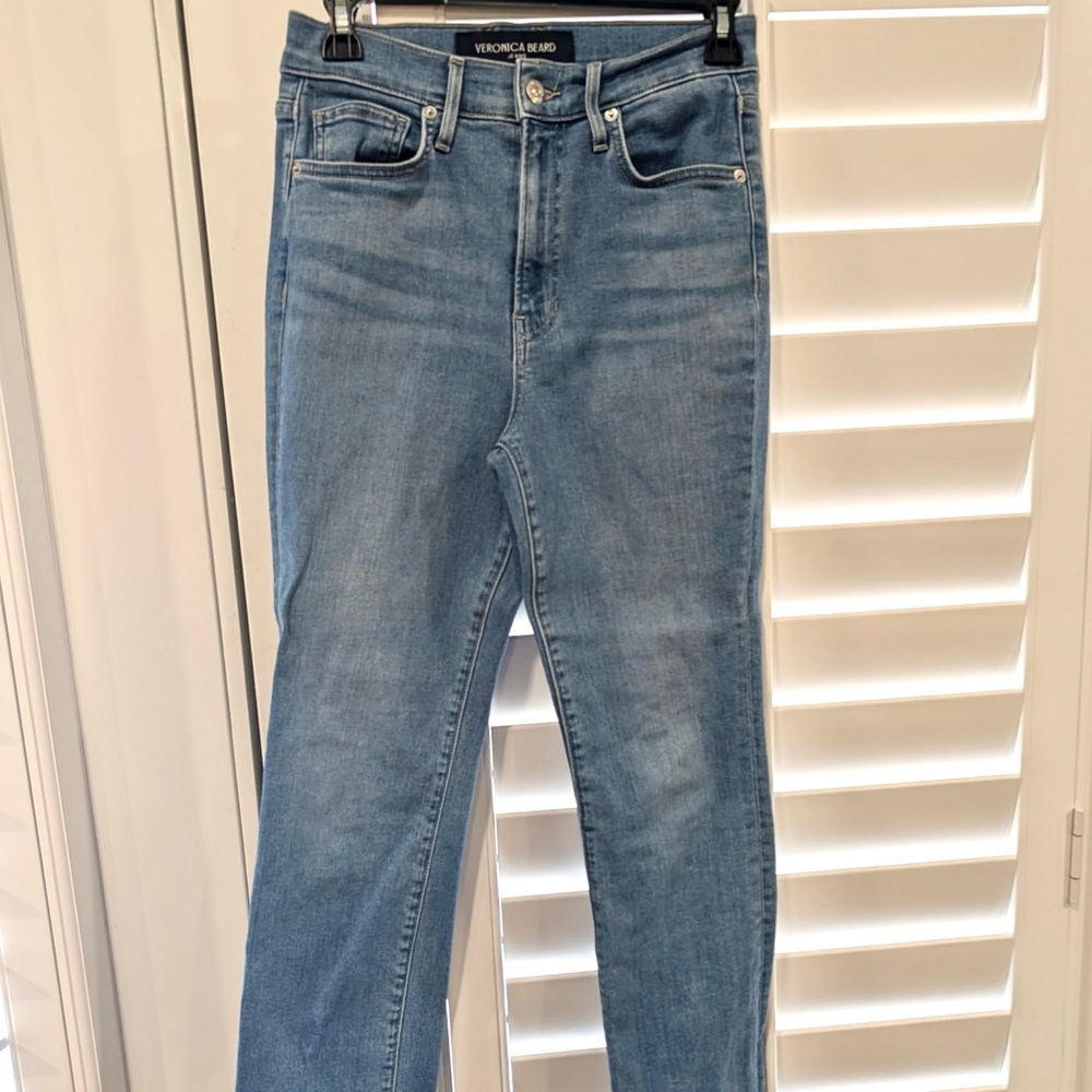 Veronica Beard Blue Cropped Flair Women's Jeans Size 27